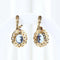 Boucles d'oreilles Boucles d'oreilles vintage à motif floral en or jaune 18 carats et diamants 58 Facettes J00003070