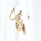 Boucles d'oreilles Boucles d'oreilles vintage à motif floral en or jaune 18 carats et diamants 58 Facettes J00003070
