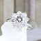 Bague Bague rosette en or blanc 18 carats avec diamants 58 Facettes 136043