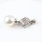 Pendentif Pendentif en or blanc 18 carats, diamants naturels et perle australienne 58 Facettes