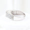 Bague 56 Bague pavée en or blanc 18 carats et diamants 58 Facettes VV1-A
