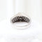Bague 56 Bague pavée en or blanc 18 carats et diamants 58 Facettes VV1-A