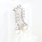 Boucles d'oreilles Boucles d'oreilles en or blanc 18 carats, diamants et perles 58 Facettes