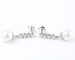 Boucles d'oreilles Boucles d'oreilles en or blanc 18 carats, diamants et perles 58 Facettes