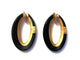 Boucles d'oreilles Pomellato Victoria - Boucles d'oreilles à clips en or rose et jais 58 Facettes