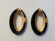 Boucles d'oreilles Pomellato Victoria - Boucles d'oreilles à clips en or rose et jais 58 Facettes