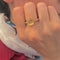 Bague 53 Pomellato Bébé - Bague en or rose 18 carats avec quartz citron 58 Facettes