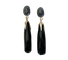 Boucles d'oreilles Pomellato Victoria - Boucles d'oreilles en or rose, jais et diamants noirs 58 Facettes
