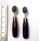 Boucles d'oreilles Pomellato Victoria - Boucles d'oreilles en or rose, jais et diamants noirs 58 Facettes