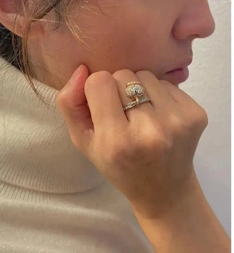 Bague 53 Chantecler Campanella - Bague micro en or blanc et diamants 58 Facettes