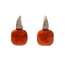 Boucles d'oreilles Pomellato Capri - Boucles d'oreilles en or blanc, corail et diamants 58 Facettes