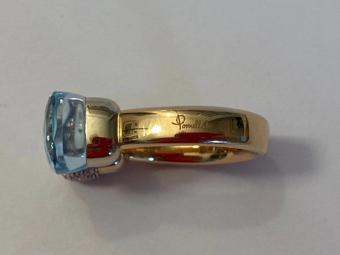 Bague 56 Pomellato Nudo - Bague en or rose, or blanc et diamants 58 Facettes