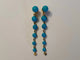 Boucles d'oreilles Chantecler Cherie - Boucles d'oreilles en or jaune, diamants et turquoise 58 Facettes