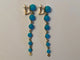 Boucles d'oreilles Chantecler Cherie - Boucles d'oreilles en or jaune, diamants et turquoise 58 Facettes