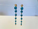 Boucles d'oreilles Chantecler Cherie - Boucles d'oreilles en or jaune, diamants et turquoise 58 Facettes