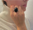 Bague 53 Chantecler Cherie - Bague en or blanc 18 carats, onyx et diamants 58 Facettes