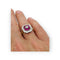 Bague 54 Bague de fiançailles - Bague en or jaune 18 carats rubis et diamants 58 Facettes 7598 A