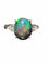Bague 54 Bague opale noire et diamants taille poire en or blanc 18 carats 58 Facettes 7786 A