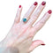 Bague 53 Bague en or blanc 18 carats avec zircon bleu et diamants 58 Facettes 7850 A