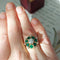 Bague 55 Hellébore - Bague en or jaune 18k diamants et émeraudes, début XXe 58 Facettes 226