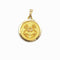 Pendentif Médaille signe du zodiaque Cancer en or jaune 18k 58 Facettes 221
