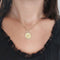 Pendentif Médaille signe du zodiaque Cancer en or jaune 18k 58 Facettes 221