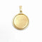 Pendentif Médaille signe du zodiaque Cancer en or jaune 18k 58 Facettes 221
