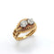 Bague 52 Rocaille - Bague en or jaune 18k et deux diamants taille ancienne 58 Facettes 149