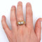 Bague 52 Rocaille - Bague en or jaune 18k et deux diamants taille ancienne 58 Facettes 149
