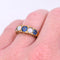 Bague 54 Bague jarretière vintage en or jaune 18 carats, saphirs, opales et diamants 58 Facettes 342