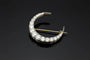 Broche Broche « Tranche de lune » en or, argent et diamants 58 Facettes