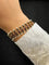 Bracelet Moretti Fiumani Girotondo - Bracelet en or jaune et grenats 58 Facettes