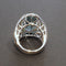 Bague 54 Bague en or blanc 18 carats avec aigue-marine et diamants 58 Facettes 4802