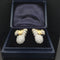 Boucles d'oreilles Boucles d'oreilles vintage années 80 en or jaune 18 carats et diamants 58 Facettes 60737