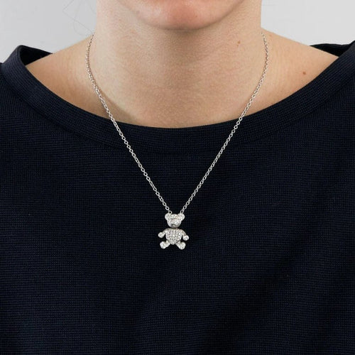 Collier Pomellato Orsetto - Collier en or blanc avec diamants 58 Facettes 35000111