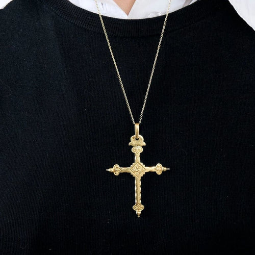 Pendentif Croix Jeannette - Pendentif en or jaune 750 58 Facettes 36604493