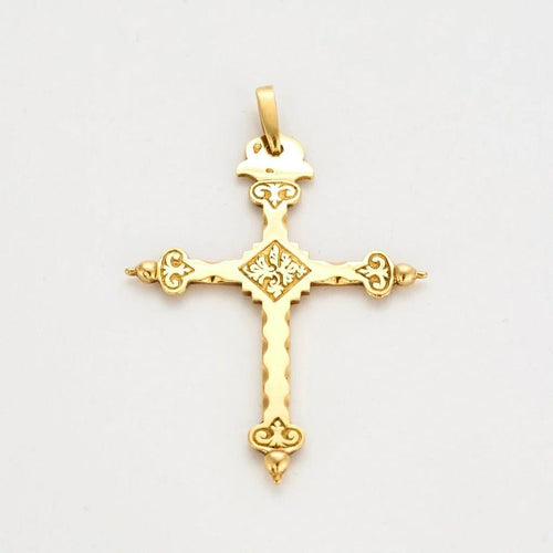 Pendentif Croix Jeannette - Pendentif en or jaune 750 58 Facettes 36604493