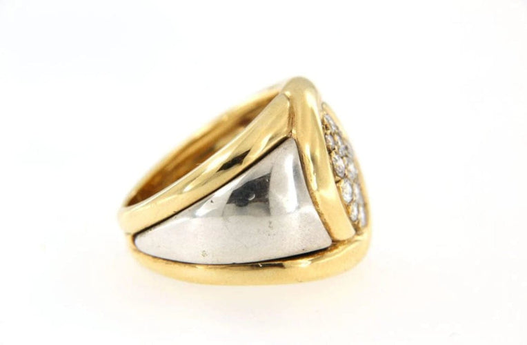 Bague 49 Van Cleef & Arpels - Bague en deux ors 18 carats et diamants 58 Facettes 6525y