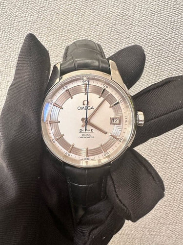 Montre Omega De Ville Hour Vision - Montre automatique 41 mm en acier 58 Facettes