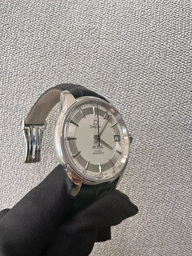 Montre Omega De Ville Hour Vision - Montre automatique 41 mm en acier 58 Facettes