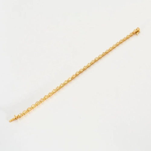 Bracelet Bracelet tennis - Bracelet en or jaune 18K et diamants Fancy Yellow 58 Facettes