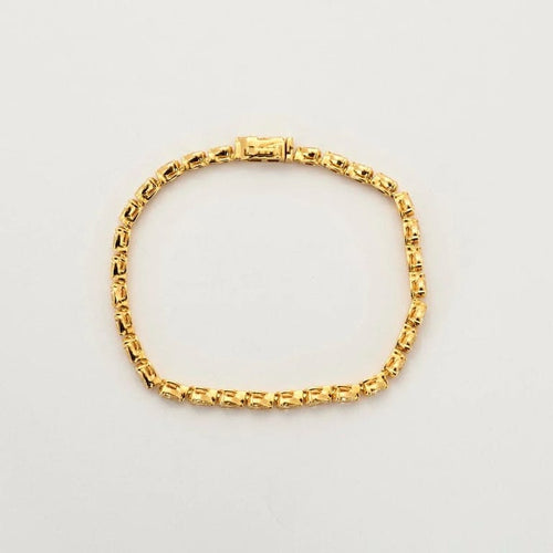 Bracelet Bracelet tennis - Bracelet en or jaune 18K et diamants Fancy Yellow 58 Facettes
