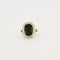 Bague 50.5 Bague ancienne - Bague entourage saphir ovale en or 18 carats et diamants 58 Facettes 1934