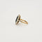 Bague 50.5 Bague ancienne - Bague entourage saphir ovale en or 18 carats et diamants 58 Facettes 1934