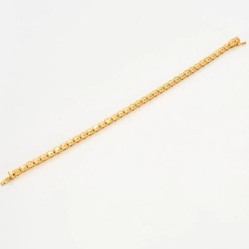 Bracelet Bracelet tennis en or jaune 18K et diamants Fancy Yellow 58 Facettes