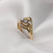 Bague 54 Bague Coquillage or jaune diamants 58 Facettes