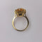 Bague 52 Bague solitaire en or jaune avec saphir jaune 58 Facettes