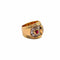 Bague 56 Bague en or jaune 18 carats sertie de diamants et rubis 58 Facettes 21023682