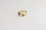 Bague 60 Bague trilogie en or jaune 18 carats, diamant et saphirs 58 Facettes