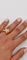 Bague Bague étoile pavée de diamants en or jaune 18 carats 58 Facettes 21021008